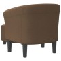 Sessel mit Hocker, brauner Stoff von vidaXL, Sessel - Ref: Foro24-356435, Preis: 144,06 €, Rabatt: %
