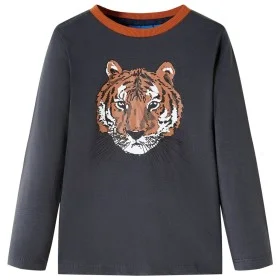 Kinder Langarmshirt in Anthrazitgrau, Größe 92. von vidaXL, Kinder-T-Shirts - Ref: Foro24-13464, Preis: 7,93 €, Rabatt: %