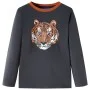 Camiseta infantil de manga larga gris antracita 92 de vidaXL, Camisetas para niños - Ref: Foro24-13464, Precio: 7,93 €, Descu...