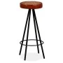 Küchenbarhocker 2 Einheiten aus echtem Leder von vidaXL, Küchenhocker - Ref: Foro24-245447, Preis: 146,47 €, Rabatt: %