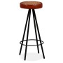 Küchenbarhocker 2 Einheiten aus echtem Leder von vidaXL, Küchenhocker - Ref: Foro24-245447, Preis: 148,84 €, Rabatt: %