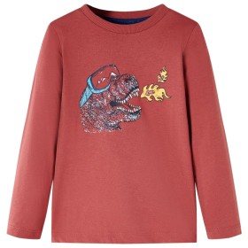 Camiseta para niños manga larga estampado dinosaur