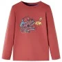 Kinder Langarmshirt in geröstetem Rot, Größe 140. von vidaXL, Kinder-T-Shirts - Ref: Foro24-13458, Preis: 7,99 €, Rabatt: %