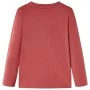 Kinder Langarmshirt in geröstetem Rot, Größe 140. von vidaXL, Kinder-T-Shirts - Ref: Foro24-13458, Preis: 7,99 €, Rabatt: %