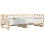 Removable sofa bed solid pine wood 2x(90x200) cm by vidaXL, Beds and slatted bases - Ref: Foro24-840388, Price: 122,17 €, Dis...
