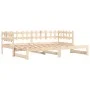 Removable sofa bed solid pine wood 2x(90x200) cm by vidaXL, Beds and slatted bases - Ref: Foro24-840388, Price: 122,17 €, Dis...