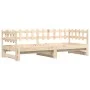 Removable sofa bed solid pine wood 2x(90x200) cm by vidaXL, Beds and slatted bases - Ref: Foro24-840388, Price: 122,17 €, Dis...