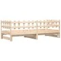 Removable sofa bed solid pine wood 2x(90x200) cm by vidaXL, Beds and slatted bases - Ref: Foro24-840388, Price: 122,17 €, Dis...