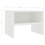Weißer Nachttisch aus Sperrholz, 40 x 30 x 30 cm von vidaXL, Nachttische - Ref: Foro24-800063, Preis: 30,14 €, Rabatt: %