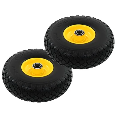 Bag cart wheels 2 units solid PU 3.00-4 (260x85) by vidaXL, Hoists, cranes and carts - Ref: Foro24-142977, Price: 42,69 €, Di...
