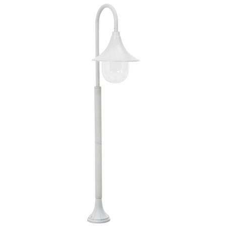 White aluminum garden lamppost E27 120 cm by vidaXL, Outdoor lighting - Ref: Foro24-44210, Price: 48,58 €, Discount: %