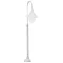 Gartenlaternenpfahl aus weißem Aluminium E27 120 cm von vidaXL, Außenbeleuchtung - Ref: Foro24-44210, Preis: 51,23 €, Rabatt: %