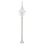 Gartenlaternenpfahl aus weißem Aluminium E27 120 cm von vidaXL, Außenbeleuchtung - Ref: Foro24-44210, Preis: 51,23 €, Rabatt: %