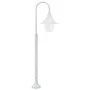 Gartenlaternenpfahl aus weißem Aluminium E27 120 cm von vidaXL, Außenbeleuchtung - Ref: Foro24-44210, Preis: 51,23 €, Rabatt: %