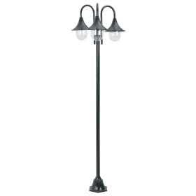 Garden street lamp with 3 dark green aluminum lights E27 220 cm by vidaXL, Outdoor lighting - Ref: Foro24-44216, Price: 144,8...