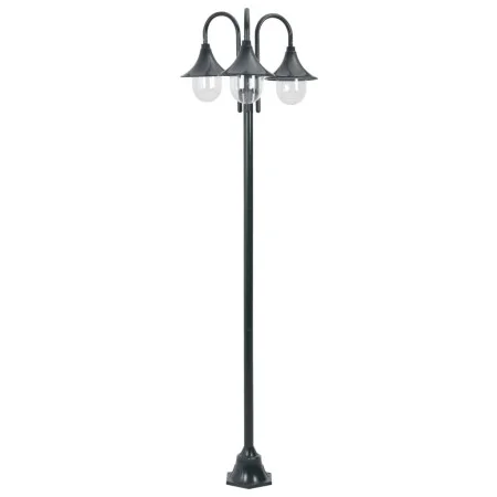 Garden street lamp with 3 dark green aluminum lights E27 220 cm by vidaXL, Outdoor lighting - Ref: Foro24-44216, Price: 155,7...