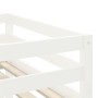 Kinderhochbett mit schwarz-weißem Kiefernholztunnel 90x200 cm von , Betten und Lattenroste - Ref: Foro24-3206994, Preis: 219,...