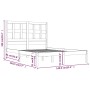 Estructura de cama sin colchón madera maciza de pino 135x190 cm