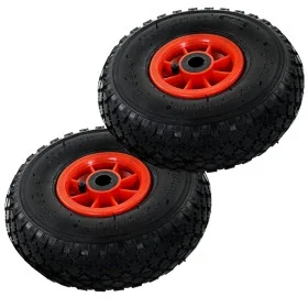 Sack cart wheels 2 units rubber 3.00-4 (245x82) by vidaXL, Hoists, cranes and carts - Ref: Foro24-142969, Price: 28,41 €, Dis...