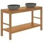Solid teak wood vanity unit with river stone sinks by vidaXL, bathroom vanities - Ref: Foro24-246497, Price: 384,94 €, Discou...