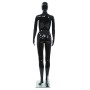 Maniquí de mujer completo base de vidrio negro brillante 175 cm