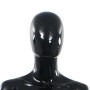 Maniquí de mujer completo base de vidrio negro brillante 175 cm