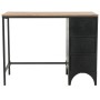 Schreibtisch mit Sockel aus Tannenholz und Stahl 100x50x76 cm von vidaXL, Schreibtische - Ref: Foro24-246421, Preis: 325,07 €...