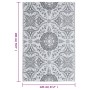 Alfombra de exterior PP ARAKIL gris claro 120x180 cm