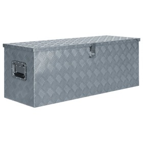 Caja de aluminio 110,5x38,5x40 cm plateada de vidaXL, Cajas de herramientas - Ref: Foro24-142941, Precio: 271,28 €, Descuento: %