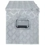 Aluminum box 110.5x38.5x40 cm silver by vidaXL, Toolboxes - Ref: Foro24-142941, Price: 271,28 €, Discount: %