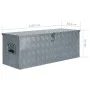 Aluminum box 110.5x38.5x40 cm silver by vidaXL, Toolboxes - Ref: Foro24-142941, Price: 271,28 €, Discount: %
