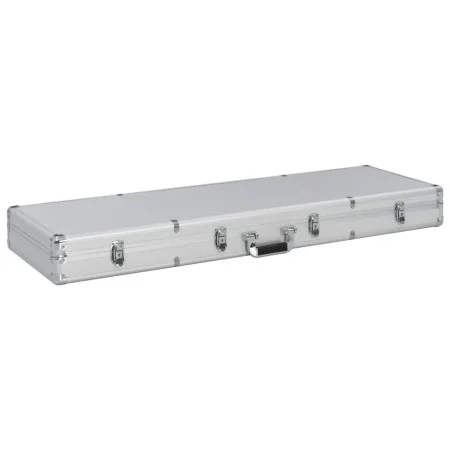 Silver aluminum gun case 118x38x12 cm by , Firearm cases - Ref: Foro24-91862, Price: 96,05 €, Discount: %