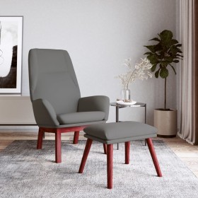 Sillón de relax con taburete tela gris claro de , Sillones - Ref: Foro24-3097871, Precio: 146,72 €, Descuento: %