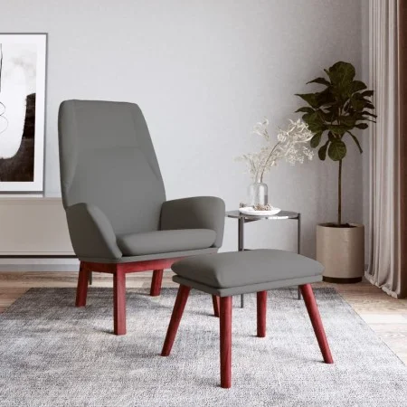 Relax armchair with light gray fabric footstool by , Armchairs - Ref: Foro24-3097871, Price: 144,92 €, Discount: %