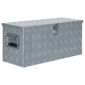 Aluminiumbox 80x30x35 cm silber von vidaXL, Werkzeugkästen - Ref: Foro24-142939, Preis: 178,98 €, Rabatt: %