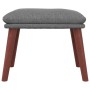 Relax armchair with light gray fabric footstool by , Armchairs - Ref: Foro24-3097871, Price: 146,72 €, Discount: %