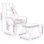Entspannungssessel mit hellgrauem Stoffhocker von , Sessel - Ref: Foro24-3097871, Preis: 144,92 €, Rabatt: %