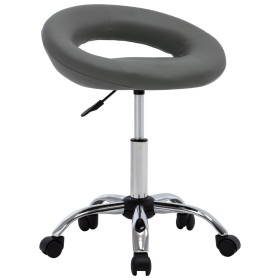 Gray synthetic leather swivel dining chair by , dining chairs - Ref: Foro24-3085834, Price: 74,45 €, Discount: %