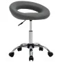 Silla de comedor giratoria de cuero sintética gris de , Sillas de comedor - Ref: Foro24-3085834, Precio: 71,84 €, Descuento: %
