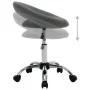 Gray synthetic leather swivel dining chair by , dining chairs - Ref: Foro24-3085834, Price: 71,10 €, Discount: %