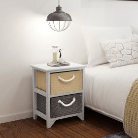 Nightstands 2 units wood by vidaXL, Nightstands - Ref: Foro24-242889, Price: 95,88 €, Discount: %
