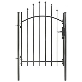 Black steel garden gate 1x1.5 m by vidaXL, garden gates - Ref: Foro24-143058, Price: 126,40 €, Discount: %