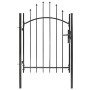 Schwarzes Gartentor aus Stahl 1x1,5 m von vidaXL, Gartentore - Ref: Foro24-143058, Preis: 111,91 €, Rabatt: %