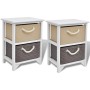 Mesitas de noche 2 unidades madera de vidaXL, Mesitas de noche - Ref: Foro24-242889, Precio: 95,80 €, Descuento: %
