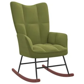 Hellgrüner Schaukelstuhl aus Samt von , Schaukelstühle - Ref: Foro24-328142, Preis: 122,97 €, Rabatt: %