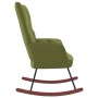 Hellgrüner Schaukelstuhl aus Samt von , Schaukelstühle - Ref: Foro24-328142, Preis: 110,00 €, Rabatt: %