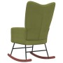 Hellgrüner Schaukelstuhl aus Samt von , Schaukelstühle - Ref: Foro24-328142, Preis: 110,00 €, Rabatt: %