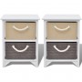 Mesitas de noche 2 unidades madera de vidaXL, Mesitas de noche - Ref: Foro24-242889, Precio: 95,80 €, Descuento: %