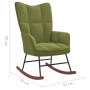 Hellgrüner Schaukelstuhl aus Samt von , Schaukelstühle - Ref: Foro24-328142, Preis: 110,00 €, Rabatt: %