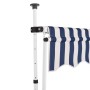 Manuell einziehbare Markise 400 cm blau-weiß gestreift von vidaXL, Markisen - Ref: Foro24-43224, Preis: 90,42 €, Rabatt: %